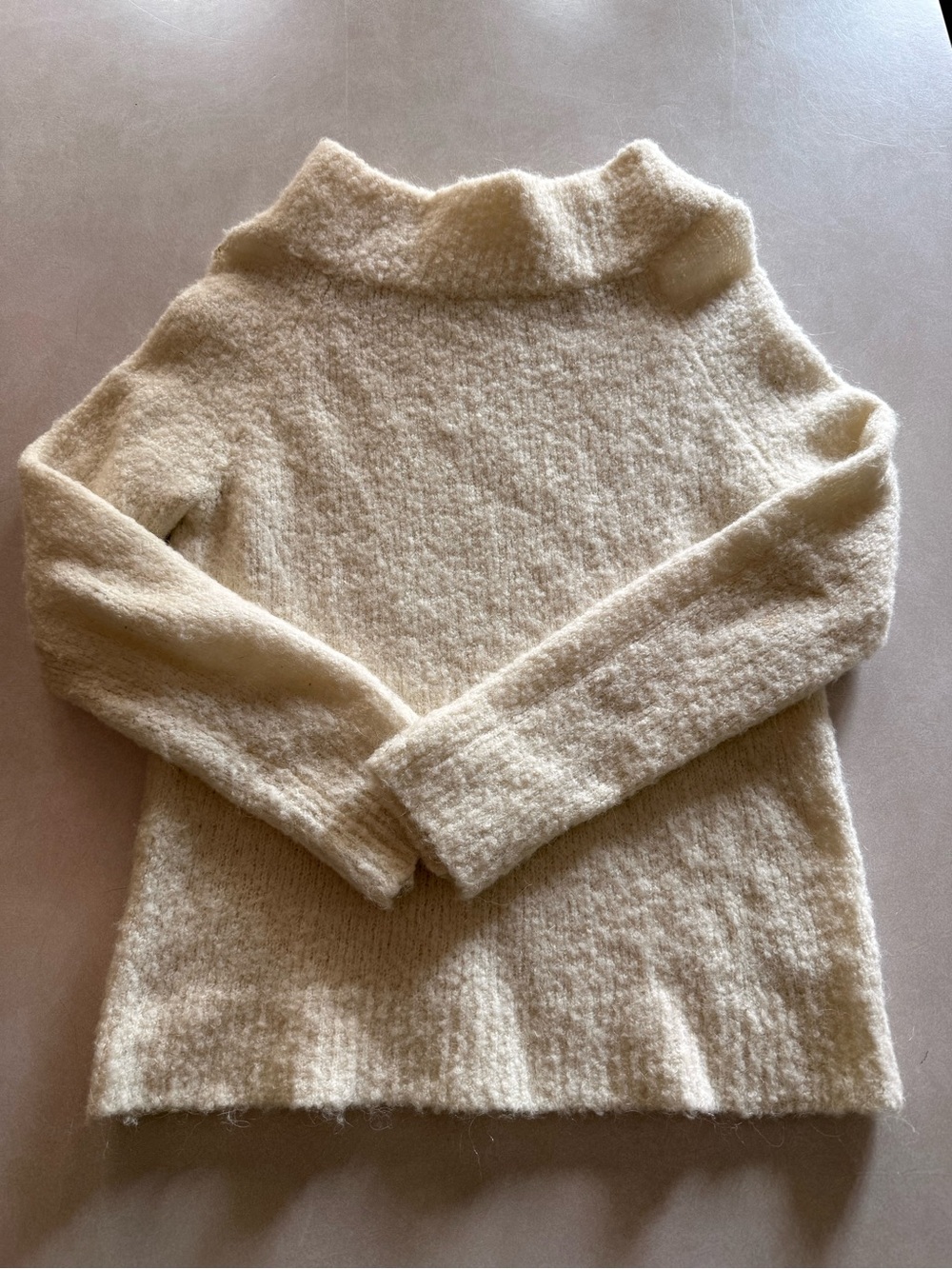 Cozy Cream Turtleneck Moth Sweater